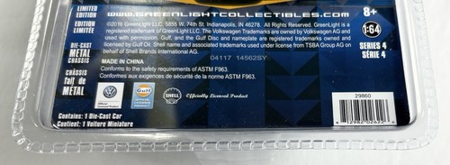 2016 Greenlight Club V-Dub VW Series 4 Blue 1968 Volkswagen Type 2 T2 Double Cab - Picture 8 of 9