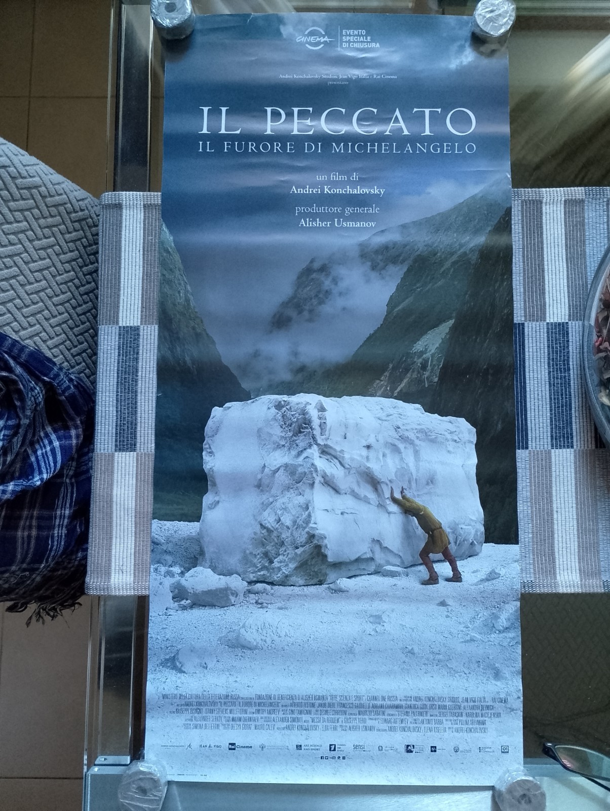 Locandina originale film Il peccato - Il furore di Michelangelo (2019) - Regia di Andrej Končalovskij
