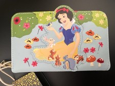 Cartera Loungefly Disney Blancanieves Princesa Bosque Animales Cremallera Alrededor Nueva