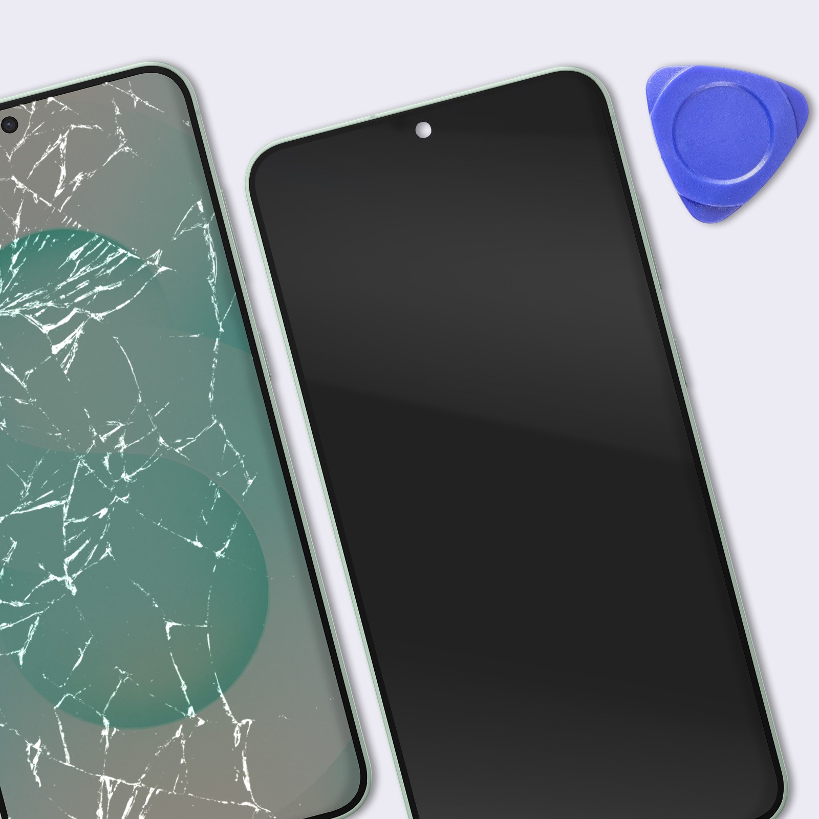 Écran OLED de Remplacement Galaxy S25 Plus Vert Bloc Vitre Tactile Assemblé