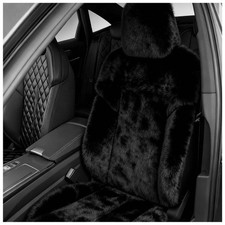 Fkewp Fuzzy Faux Fur Car Seat Cover Fluffy Auto Front Cushion Black Fkewp Fuzzy Faux Fur Car Seat Cover Fluffy Auto Front Cushion Black