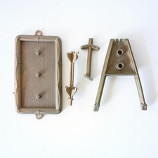 1957 MPC US Army Ski Patrol Playset 1105 Parts Lot Flat Bottom Raft Missile Etc