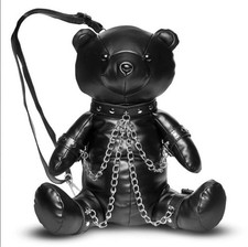 XR Brands Master Series Bdsm Vegan Leather Bear Backpack Black, New