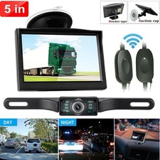 Backup Camera Wireless Car Rear View HD Parking System Night Vision 5" Monitor