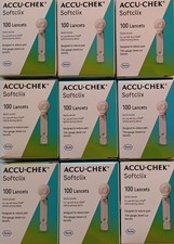 Roche Accu-chek Soft Clix Lancets - 100 Count LOT of 9 BOXES