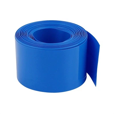 Batterieverpackung PVC Schrumpfschlauch 30mm Flache Breite für Batterie 2m Blau - Bild 1 von 2