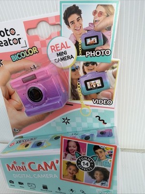Photo Creator Real Mini Camera BICOLOR  Neon Pink And Purple Photo & Video
