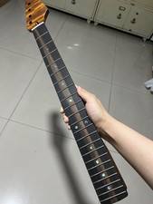 Ebony Jumbo Stainless steel 22fret Roasted flame maple Electric Guitar Neck 12in