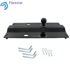 Universal 25000lbs 5th Wheel Rail Gooseneck Hitch With 2-516 Bent Plate Ball