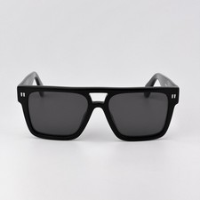 Off-White Men Sunglasses Black Grey Square OERI133 SPRINGFIELD 100 BRAND NEW