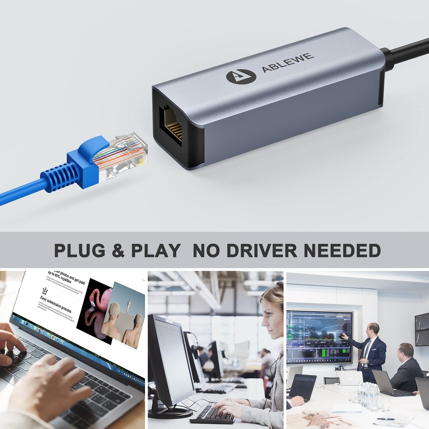 USB 3.0 to Gigabit Ethernet Adapter RJ45 LAN Network Driver Free MacBook PC