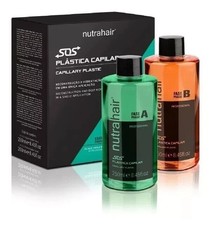 NUTRAHAIR SOS HAIR PLASTIC KIT, PHASE A AND B 2 X 250ML FRIZZ REDUCTION