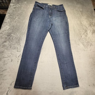 Levis 721 High Rise Skinny Jeans Womens 32 Blue Denim Stretch Slim Fit 32x30