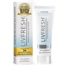 LIVFRESH Toothpaste Gel - 250% Better Plaque Removal, 190% Gum Health Improve