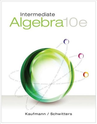 Intermediate Algebra by Jerome Kaufmann (English) Hardcover Book