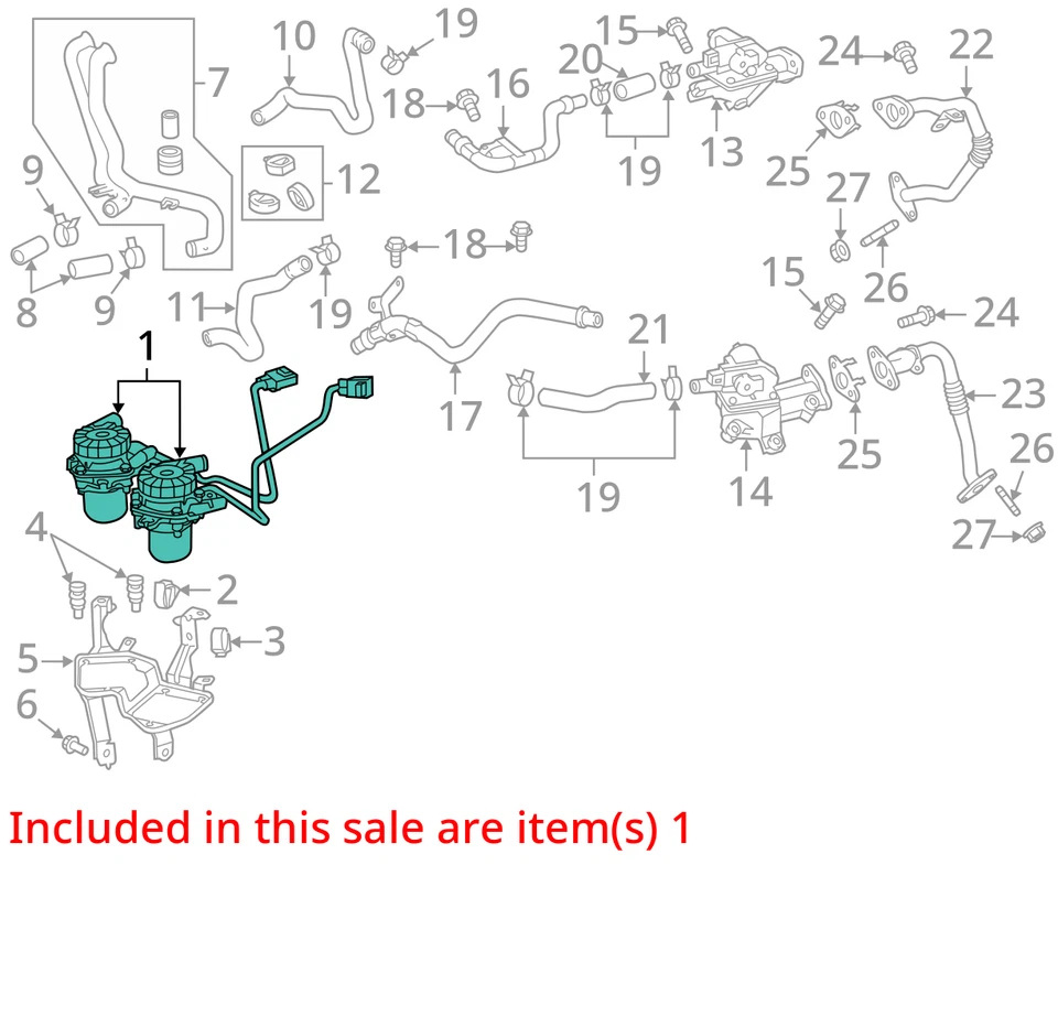 丰田雷克萨斯原始设备制造商烟雾气泵 Assy 17610-0S010 适用于苔原红杉 LX570 — 第 2/3 张图片