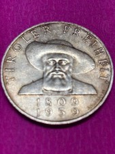 Kolekcja srebrnych monet 50 szylingów 1959 tyrolska walka o wolność (1809) 20 gramów