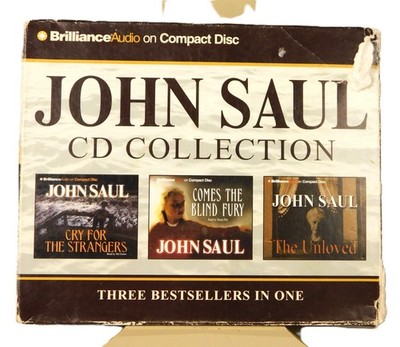 John Saul 3 Audio Books  15 CDs/18hrs Cry for Strangers/Comes Blind Fury/Unloved