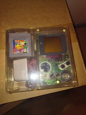 1989 Original Nintendo Game Boy Clear Console Pac-Man Super Mortal Kombat 2