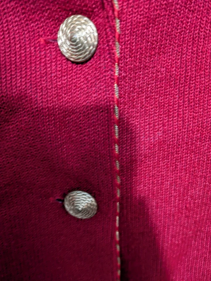 Conjunto de 2 piezas de chaqueta roja y vestido estampado de colección R&K Originals para mujer talla 12 Foto 3 de 4