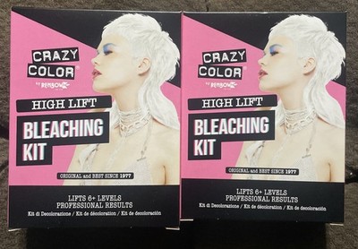 Two Pack of Crazy Color Hair Bleaching Kits! New In Box