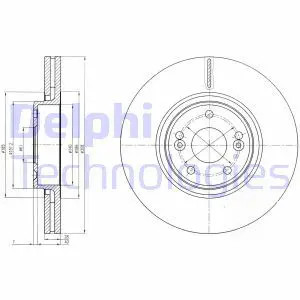 Delphi Disque De Frein Bg4167 - Image 2