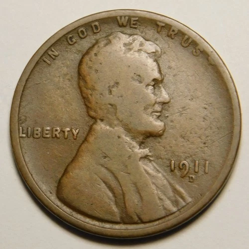 1911-D Lincoln Wheat Cent — photo from the most recent tracked eBay sale