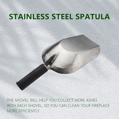 Garden Hand Shovel 11.8'' x 4.5'' Soil Scoop Stainless Steel silver