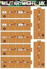 1/18 1/16 SCALE MODERN LARGE AID BOXES US AID BATTLEFIELD DIORAMA