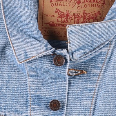 ジャケット・アウター Levi's denim jacket 70598 VINTAGE LEVIS DENIM TRUCKER JEAN JACKET 70598 4891 MEN'S SIZE L