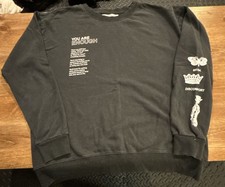 Seek Discomfort You Are Enough Sweatshirt Size L Black Graphic Crewneck