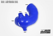 DO88 AUDI S2 ABY 1992-1996 TURBO EINLASSSCHLAUCH 70MM BLAU