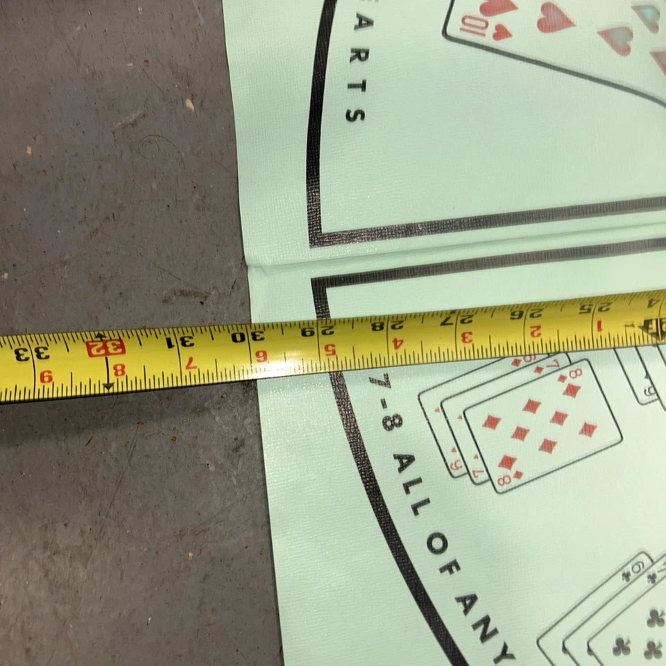 Vintage 1962 Whitman Royal Rummy Table Size Game Sheet 30" X 30" Plastic Mat. - Image 4 of 4