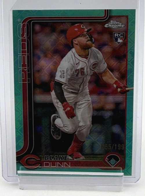 2025 Topps Chrome - Blake Dunn #161 Aqua Refractor /199 (RC)