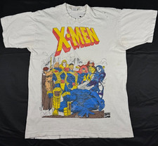 1995 X-Men Group Thrashed Vintage Marvel Shirt Comic Shop Variant - Comic Images