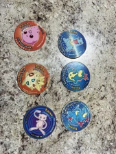 Tazos Pokemon Lot Of 6 Tazo Sabritas Mexico Pogs ORIGINAL