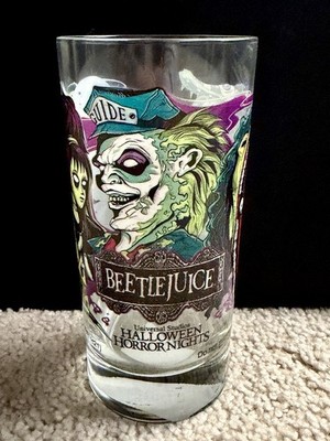 Universal Studios Halloween Horror Nights 2021 Beetlejuice Collector Glass