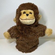Lovely Vintage Lined Plush Monkey Hand Puppet 28cms Long In Excellent Condition