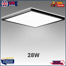 28W LED Square Ceiling Light Flush Mount Fixture for Bedroom Hallway Office