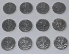 Liberty Walking Half Dollars ! Lot of 12! 90% Silver! 1917-1946! See All Pics!!