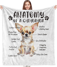 Chihuahua Dog Theme Blanket - Chihuahua Gifts for Dog Lovers  Women - 50X60 Inc
