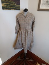 1950s Kay Windsor Dress, Stained Glass Shirtwaist Size S Retro Mcm Rockabilly 