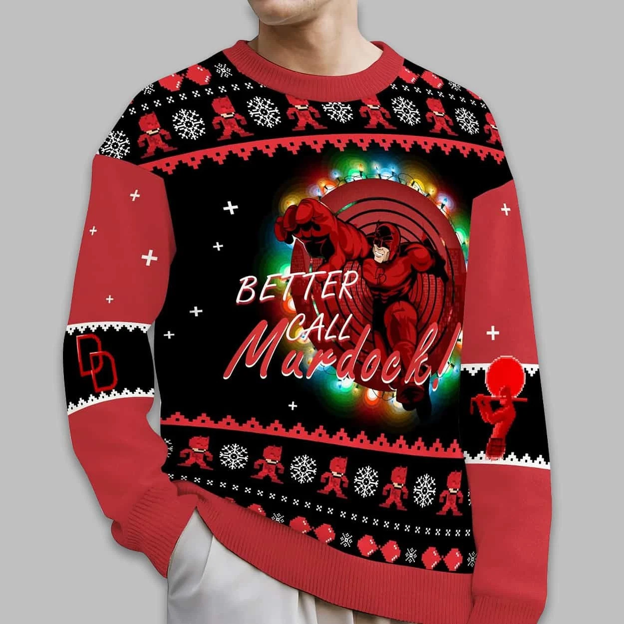Better Call Murdock Daredevil Christmas Ugly Sweater 2025