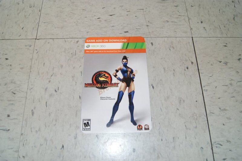 Mortal Kombat 2011 w/ Collectible CLASSIC KITANA costume Card Xbox 360 NEW  SEAL