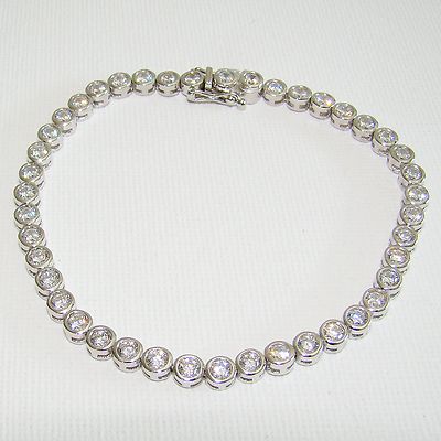 Armband Silber 925er Tennisarmband Sterlingsilber Silberarmband cubic Zirkonias