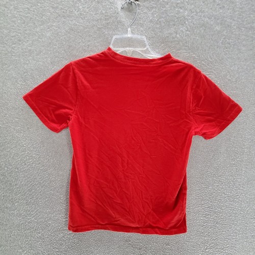Polo Ralph Lauren Boys T-Shirt Medium Red Logo G7 Short Sleeve Crew Neck - Picture 7 of 9