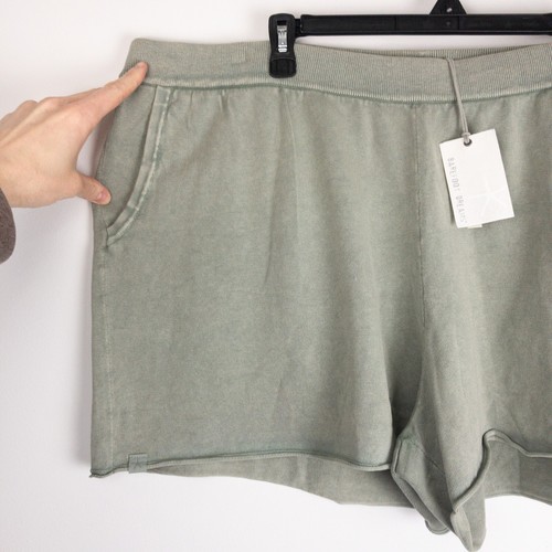 Barefoot Dreams Clover Sunbleached Lounge Short Womens Size 2X (44x3.5) Green - Picture 5 of 11