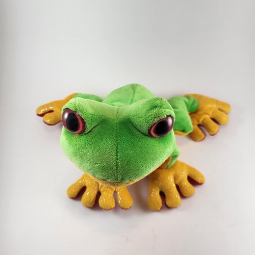 Ganz Webkinz Tree Frog Plush Green Glitter Stuffed Animal (Model HM109) - Picture 2 of 7
