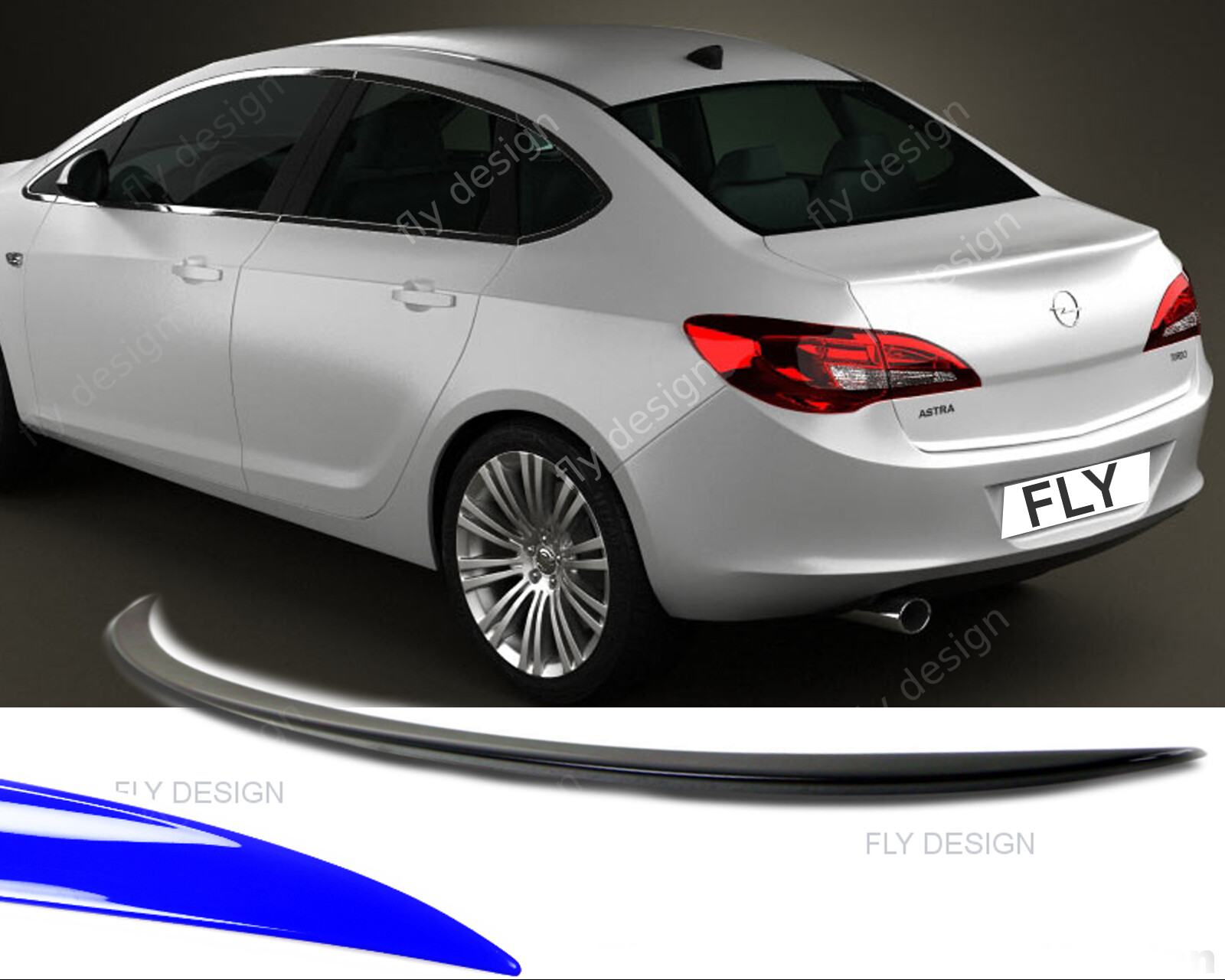 Suitable for Opel Astra tuning from 2009 rear spoiler lip new rear lip wing Apro