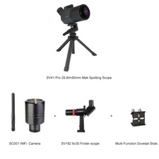 SVBONY SV41 Pro 28-84 80mm Mak Spotting Scope with Wifi Camera for Bird Watching